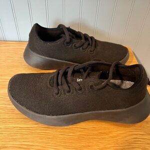 Allbirds Women’s Wool Runner Black Casual Sneakers Shoes Size 9